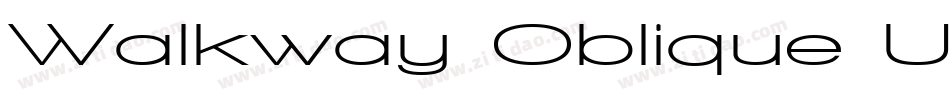 Walkway Oblique UltraBold字体转换